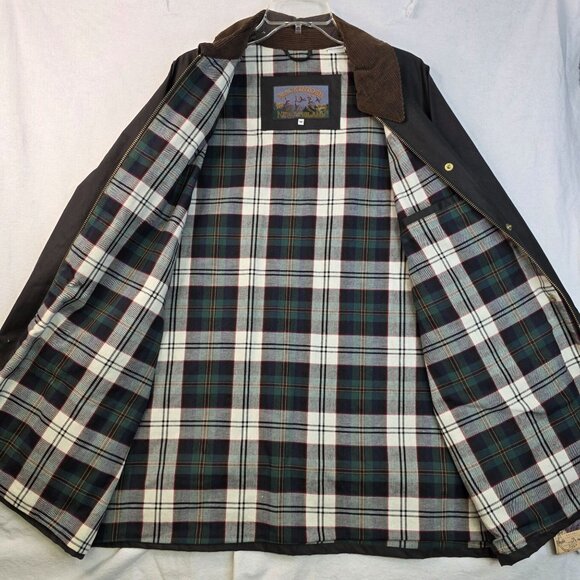 Mackintosh NE Medium Waxed Barn Jacket Corduroy Collar Fishermancore utility New - Picture 3 of 16